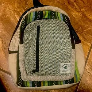 Brand new mini hemp backpack